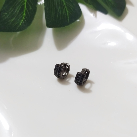 Brinco Argola Click Cravejado