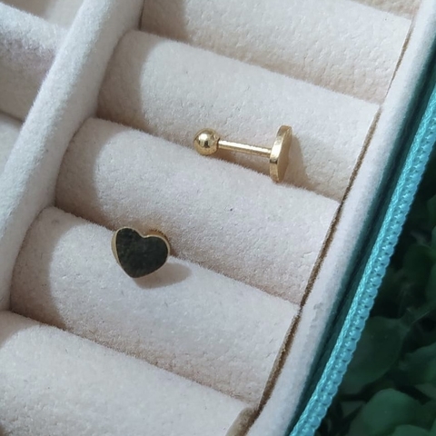 Piercing Tragus Coração Liso