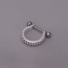 Piercing Orbital Cravejado Duplo