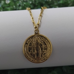 Pulseira Pingente Medalha de São Bento