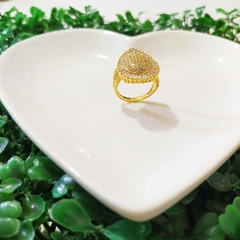 Anel Gota Cravejada Detalhe Navetes - comprar online
