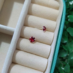 Brinco Vermelho 5mm