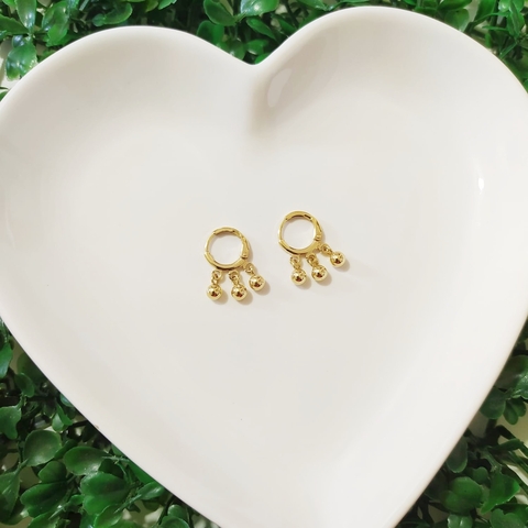 Brinco Pingente Bolinhas