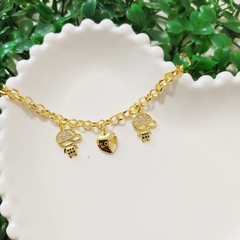 Pulseiras Pingentes Filhos - Bela Flor Semijoias