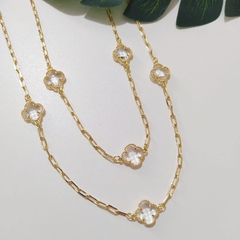 Choker Inspiração Trevos Cristais - comprar online