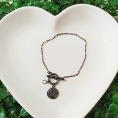 Pulseira Pingente Medalha São Bento - comprar online