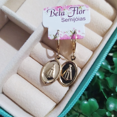 Brinco Argola Pingente Nossa Senhora