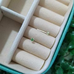 Brinco Ponto de Luz “Light Green” 2mm