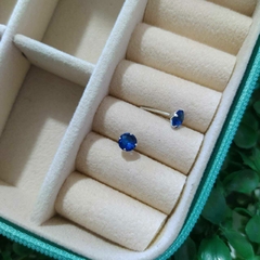 Brinco Azul 4mm