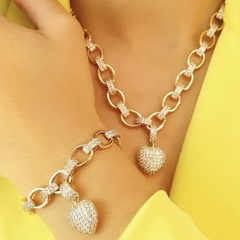 Pulseira Pingente Coração - comprar online