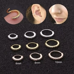 Piercing Septo/Daith Cravejado - Bela Flor Semijoias