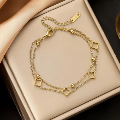 Pulseira dupla inspiração na internet