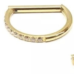 Piercing Meia Argola Helix - Bela Flor Semijoias