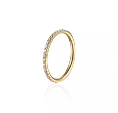 Piercing Argola Nariz Segmentada Cravejada