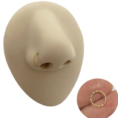 Piercing Argola Nariz Trançado