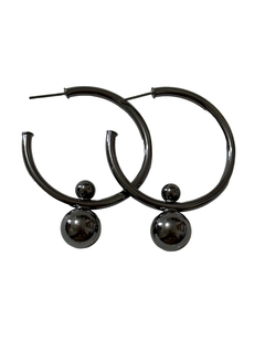 Brinco Argola Pingente Bola