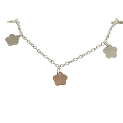 Pulseira Pingente Flor Lisa