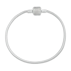 Pulseira Berloques Fecho Cravejado - comprar online