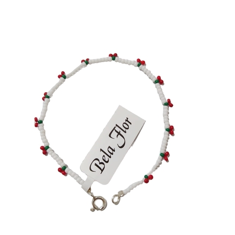 Pulseira Miçangas Cereja