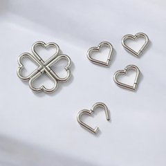 Piercing Coração Segmentado Liso - Bela Flor Semijoias