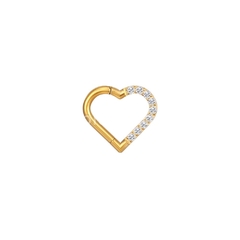 Piercing Daith Coração Cravejado - comprar online