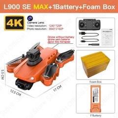 L900 Pro SE MAX Drone 4K Profissional com Câmera 5G WIFI 360 Obstáculos Evita? - comprascoin
