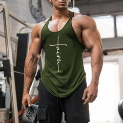Regata masculina sem mangas de academia, roupa de ginástica para homens, regata - comprar online