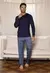 Pijama Longo Masculino - Xadrez Marinho na internet