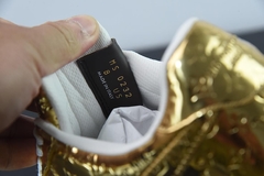 Tênis Louis Vuitton Nike Air Force 1 Low By Virgil Abloh Metallic Gold - Loja Princípios