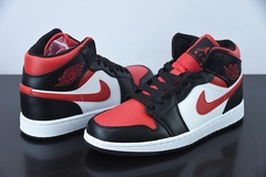 Imagem do Tênis Jordan 1 Mid White Black Red
