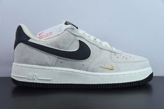 Tênis Nike Air Force 1 Low '07 Essential White Black Gold Mini Swoosh - comprar online