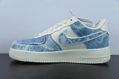 Tênis Nike Air Force 1 Low Nail Art White Blue na internet