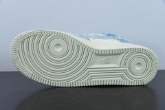 Tênis Nike Air Force 1 Low Nail Art White Blue