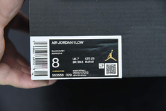 Tênis Jordan 1 Low Black White Wolf Grey Infrared 23 na internet