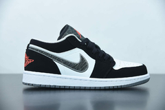 Tênis Jordan 1 Low Black White Wolf Grey Infrared 23 - comprar online