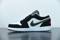 Tênis Jordan 1 Low Black White Wolf Grey Infrared 23 na internet