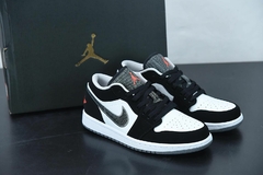 Tênis Jordan 1 Low Black White Wolf Grey Infrared 23