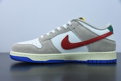 Tênis Nike Dunk Low Light Iron Ore Red Blue na internet