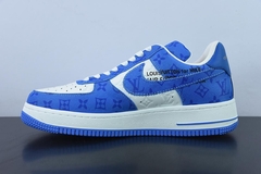 Tênis Louis Vuitton Nike Air Force 1 Low By Virgil Abloh White Royal na internet