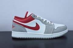 Tênis Jordan 1 Low SE Light Smoke Grey Gym Red - comprar online