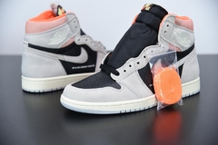 Tênis Jordan 1 Retro High Neutral Grey Hyper Crimson - loja online