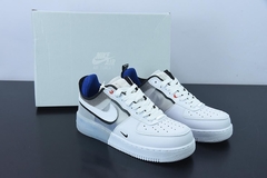 Tênis Nike Air Force 1 Low React Split White Photo Blue