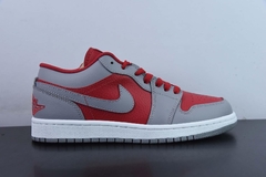 Tênis Jordan 1 Low SE Homage Split Gym Red Cement Grey - comprar online