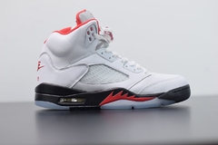 Tênis Jordan 5 Retro Fire Red Silver Tongue - comprar online