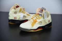 Tênis Jordan 5 Retro Off-White Sail na internet