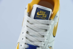 Tênis Nike Air Force 1 Low Corona Cream White Dark Blue Yellow - Loja Princípios
