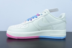 Tênis Nike Air Force 1 Low Sail Pink Blue Miami Heat na internet