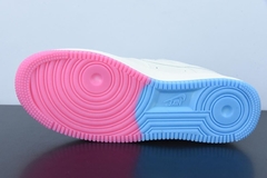 Tênis Nike Air Force 1 Low Sail Pink Blue Miami Heat