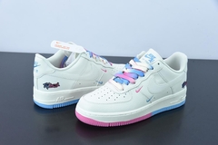 Imagem do Tênis Nike Air Force 1 Low Sail Pink Blue Miami Heat
