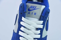 Tênis Nike Air Force 1 Low '07 Burberry Navy Blue Grey White - Loja Princípios